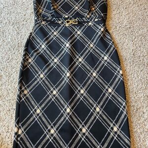 Enfocus Studio Black Sheath Dress Sleeveless Scoop Neck